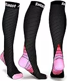 Rwest X Kompressionsstrümpfe für Damen und Herren, Kompressionsstrümpfe für Sport, Fitness, Laufen, Wandern, Reisen, Radfahren