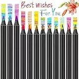 soodyoow 12 Farben Regenbogenstift, Regenbogen Buntstifte, Jumbo Buntstifte, Schwarze Hölzerne Regenbogenstift, Mehrfarbige Bleistifte, Mehrfarbige Stifte Für Kunst, Zeichnen, Färben, Skizzieren