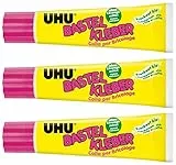 UHU 47735 - Bastelkleber, Tube mit 90 g (90g, Bastelkleber, 3 Tuben)
