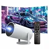 Beamer 4K 1080P Full HD Unterstützt Android 13, 2025 Upgraded Mini Beamer 5G WiFi 6 BT 5.3, Mini Projektor 4K Heimkino/Laptop/HDMI/USB/Auto Horizontal Trapezoid Correction