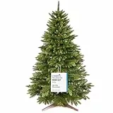 Premium Weihnachtsbaum künstlich 150cm -TESTSIEGER - Naturgetreu, dichte Zweige, Künstlicher Weihnachtsbaum mit Holzständer und Aufbewahrungstasche – Tannenbaum künstlich von Pure Living