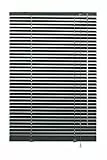 Deco Company Alu-Jalousie ohne Bohren, Zum Klemmen, Inkl. Klemmträgern, Sichtschutz, Lichtschutz, Blendschutz, Aluminium-Jalousie, Schiefer, 120 x 175 cm
