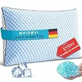 WVIOWVI Kopfkissen 40x60, Memory Foam Kissen, Kühlendes Kopfkissen, Nackenkissen Ergonomisches Seitenschläferkissen Schlafkissen für Seiten, Rücken & Bauchschläfer