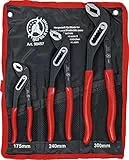 BGS Diy 90457 | Wasserpumpenzangen-Satz | 175 / 250 / 300 mm | 3-tlg.