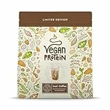 Veganes Proteinpulver | Limitierte Edition: Mit Eiskaffee | 600g Eiweißpulver mit Koffein | Premiumqualität Protein | Made in Germany | Alpha Foods