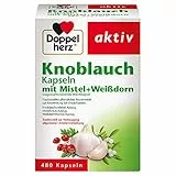 Doppelherz Knoblauch Kapseln mit Mistel + Weißdorn – Zur Vorbeugung allgemeiner Arterienverkalkung – 1 x 480 Kapseln
