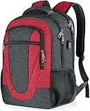 BIKROD Rucksack Herren und Damen, Schulrucksack Jungen Mädchen Teenager, Wasserdicht Rucksack | 15.6 Zoll Laptoptasche mit USB Ladeanschluss | Arbeit Reisen Wandern Backpack mit Anti Diebstahl Tasche