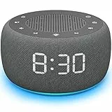 DOUMOSH Radiowecker mit Bluetooth, Wecker Digital mit 0-100% Display Dimmer, Farbige Nachtlicht, Bluetooth Lautsprecher Wecker für das Schlafzimmer - Space Grau