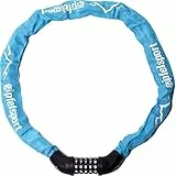 Fahrradschloss - Kettenschloss mit Zahlen I Fahrrad Zahlenschloss für Kinder und Erwachsene, türkis