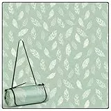 DEWUR Picknickdecke wasserdicht waschbar, Stranddecke Sandfrei XXL Campingdecke Strandmatte isoliert mit wasserdichter Unterseite (Grün, 200 x 200 cm)