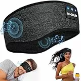 Schlafkopfhörer Bluetooth 5.4, Schlaf Kopfhörer zum Schlafen Stirnband Kopfhörer Bluetooth Headband, Bequemes Sportskopfhörer Musik stirnband für Seitenschläfer sport training, joggen, yoga, reisen