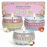 YINUO LIGHT Duftkerzen Geschenkset, 8 9 12Stück Natürliches Sojawachs Kerzen für Frauen,Tragbare Duftkerzen Set für Geburtstag/Weihnachten/Geschenk/Reisen (3 Pack)