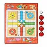 Alomejor Ludo Traditionelles Brettspiel, Schlangen und Leitern Ludo-Spielset f¨¹r 3+ Spieler, 2-4 Spieler, Standardausgabe