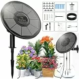 Solar Bewässerungssystem Automatisches Tropfbewässerungs-Kit für Balkon Garten Bewässerungssystem mit Wasserstandserkennung,Solare Bewässerung für 15 Topfpflanzen mit 15m Wasserschlauch