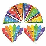 FMKLDENA Geschwister Schultüte, 8 Stück schultüte klein, 28cm Schultüte Bastelset, Faltbare Zuckertüte für die Einschulung zum Schulanfang, Geschenkverpackung Schultüte für Junge und Mädchen