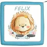 Coverlounge Schutzfolie passend für die Toniebox | Folie Sticker | Baby Löwe lächelt Dich an mit Name personalisiert