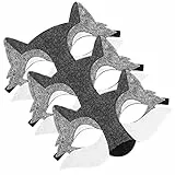 Toyvian Wolf Kopfmaske FüR Kinder, 3 StüCk Filz Tiermasken Halb Kostümpartys Cosplay Maske Geburtstagsfeier Mit Elastischem Band FüR Masken Kleid Partyzubehör BüHnenauftritt Und Rollenspiel