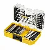 DEWALT 40-tlg. Bit-Set (21x 25 mm, 14x 50 mm, 2x 89 mm Bit, 2x Steckschlüssel, Bithalter, im robusten ToughCase, kompatibel mit T-STAK Caddy), DT70702-QZ