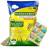 ARPON Rasensamen Schnellkeimend frühjahr | Grassamen Robust & pflegeleicht 5kg– Reicht für 200m²| Frühling Rasen samen Nachsaat & Neuansaat |Dichtes, sattgrünes Gras| Rasensaat ideal für jeden Rasen
