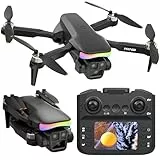 F417PRO Drohne mit 1080p-Kamera für Erwachsene und Kinder, Mini-Drohne mit Bildschirm, Drohne für Erwachsene, zwei 90°-Objektive, LED-Beleuchtung