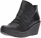FLY London Damen Yip Kurzschaft Stiefel, Schwarz Black 017, 38 EU