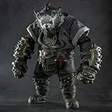 GWTCTOY FuRay Planet Originallizenz 1:12 Actionfigur, 20 cm große Panda-Actionfiguren, Furay Planet-Serie Yin, Yang, 26 bewegliche Gelenke, Bausätze für sammelbare Tier-Actionfiguren (schwarz)