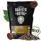 BARISTA ROYAL Bio Espressobohnen 1kg 'Gran Señor' | Frische Kaffeebohnen direkt aus Honduras | 100% Arabica Espresso ganze Bohnen | Ideal für Vollautomat und Siebträger