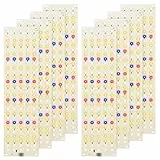 JKOKPMG 1080 LEDs Pflanzenlampe - 8 Stück LED Vollspektrum Doppelschalter, Pflanzenleuchte, Pflanzenlicht Wachsen licht mit 3/9/12H Zeitschaltuhr 10 Arten von Helligkeit für Zimmerpflanzen