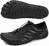 Barfußschuhe Herren Wasserschuhe Damen Barfußschuhe Damen Wasserschuhe Herren Aquaschuhe Strandschuhe Schnell Trocknen Surfschuhe Schwimmschuhe für Beach Pool Surfen Yoga(Schwarz 45EU)