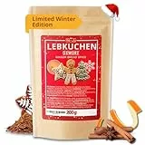 He-Ju Lebkuchengewürz zum Backen 200g, Aromatische Weihnachts-Gewürzmischung für Plätzchen & Desserts, 100% natürlich, vegan, glutenfrei, ohne Zuckerzusatz