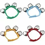 Homgaty Glocken für das Handgelenk, Spielzeug für musikalische Rhythmen, 1 Stück, zufällige Farbe