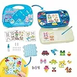 Aquabeads 31912 Starter Set Im Koffer - Bastelset, mit 900 bunten Perlen, einfach mit Wasser besprühen, Kein Bügeln