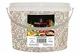Suppengemüse Gemüse getrocknet, geschnitten 6x6mm (rehydratiert) EU-Ware! PE-Eimer 1300g. (1,3 KG)
