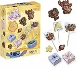 Lansay - MINI Delices Schokoladenwerkstatt Stitch & Angel - Kreativset für Kinder ab 6 Jahren - DIY Schokoladenformen Selber Machen inkl. Disney Stempel & Zubehör - Magische Geschenkidee Mädchen