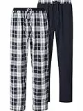 Jan Vanderstorm Herren 2er Pack Schlafhose Rawald dunkelblau, 3XL (XXXL) - 64/66