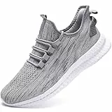 Oltyutc Herren Schuhe Sneaker Turnschuhe Laufschuhe Sneaker Sport Schuhe Leichtgewichts Jogging Freizeit Bequeme Atmungsaktive Walkingschuhe Gym Schuhe Grau Herren EU 49