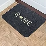 DIUJHUUY 2 STK Fußmatte Willkommen, Schmutzfangmatte, Fußabtreter, Sauberlaufmatte, Türmatte für Eingangsbereich Haustür Innen Außen, Waschbar und rutschfest - 40x60 cm