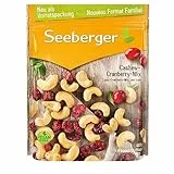 Seeberger Cashew-Cranberry-Mix: Knackige naturbelassene Cashewkerne mit Cranberries - süß-säuerliche Kombination - glutenfrei, vegan (1 x 400 g)