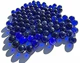 FAIRY TAIL & GLITZER FEE Glaskugeln Durchsichtig Blau 16mm 500g Murmeln Murmel Dekokugeln Glas Kugel