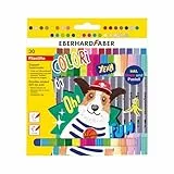 Eberhard Faber 550030 - Filzstifte Set Colori, 30 Malstifte im Kartonetui, Filzstifte dicke und dünne Spitze