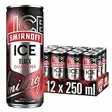 Smirnoff Ice Guarana, Mixgetränk mit Smirnoff Vodka und Guarana Geschmack, 10% Alkohol, 12 Dosen x 250 ml (EINWEG Verpackung), fertige Cocktails, perfekt für Partys und gesellige Anlässe