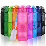 ZORRI Sport Wasserflasche-Trinkflasche Bpa Frei Sportflasche, Rosa, Gr.- 700ml-24oz