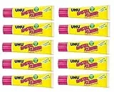 UHU 47735 - Bastelkleber, Tube mit 90 g (90g, Bastelkleber, 10 Tuben)