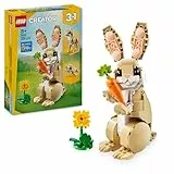 LEGO Creator 3in1 Häschen - Ostergeschenke für Kinder - 3 Spielzeug Tierfiguren: Hase, Lama, Robbe - Kreatives Geschenk für Mädchen & Jungen ab 8 Jahren - 31162