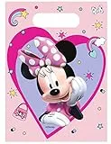 Procos - Party Loot Bags Disney Minnie Junior Geschenktüten für Süßigkeiten, 6 Stück, 35077