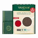 VAHDAM Applause CTC Assam Sommer Schwarztee | 340g Loser Tee | Kräftig, Malzig & Vollmundig | 100 % Reiner Assam CTC Tee | Vakuumversiegelt | Schwarztee aus Einzellage