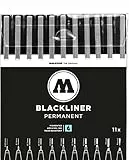 MOLOTOW BLACKLINER Complete Set 200485 mit allen 11 Spitzen