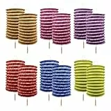 Papierlaternen Lampions, Papierlampion - Packung mit 12 chinesischen hängenden Papierlaternen, 6,3 Zoll groß, essentiell für asiatische Geburtstage, Hochzeiten, Neujahrsdekoration und Feierlichkeiten