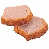 Deco Woerner Deko Fleischkäse-Scheiben Lebensmittel-Attrappe 5 x 6 cm 2 Stück Imitat Fake Food