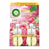 Air Wick Duftstecker Nachfüller Duo – Duft: Kirschblüte und Himbeere – Fruchtig-floraler Raumduft für die Steckdose – 2x 19ml Duftölflakon-Nachfüller